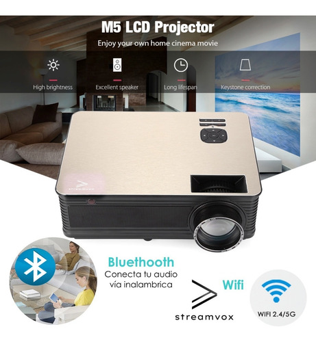 Proyector Profesional Android Con Bluetooth 3800 Lumens Full Hd Srs