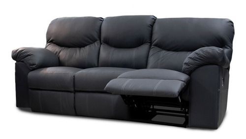 Sofa Con Reclinables De Piel Genuina Houston