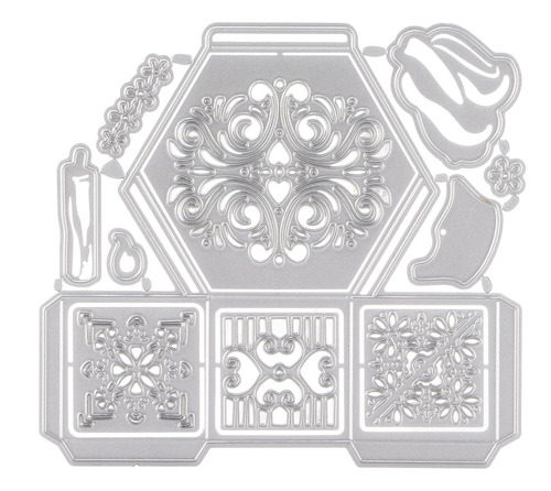 Imagen 2 de 10 de Máquina Troqueladora Diy Metal Hex Box Grabado En Relieve De