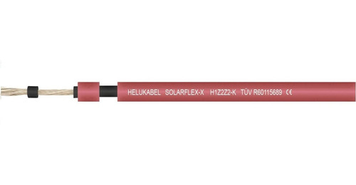 Cable Solar 4mm Libre De Halógeno Rojo R-25 Mts