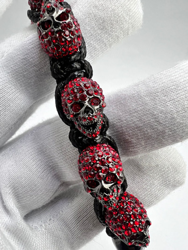 Pulsera Bomberg Rojo Textil Ajustable En Caja Original Rojo 8 Cm 21 Cm (Usado)