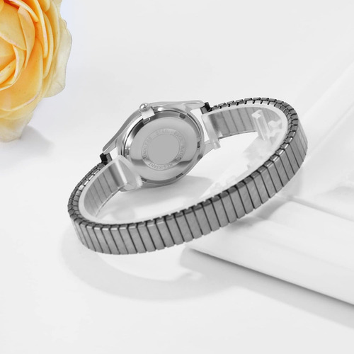 @ Reloj Jewelrywe Para Mujer, Elástico, Analógico, Plateado
