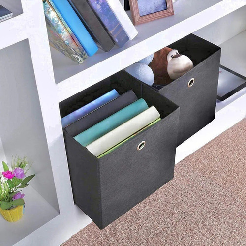 Set 2 Cajas Organizadoras For Ropa, Objetos, Closet, Gris