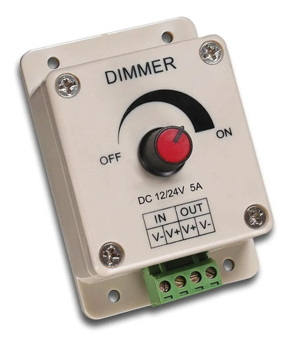 Dimmer 8a Para Cinta De Leds O Tira Led 12 Volts O 24volts