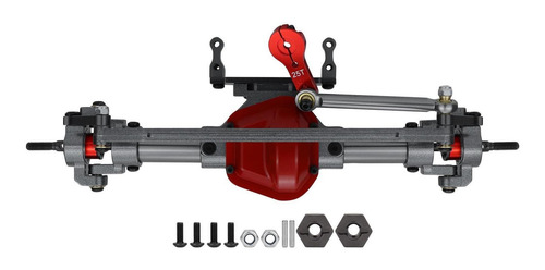 Eje Delantero A Escala 1:10 Con Base Servo Para Axial Scx10
