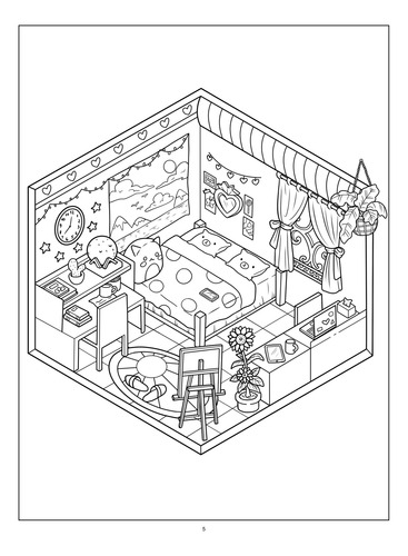 Pocket Room | Libro Anillado Colorear Pintar | Coco Wyo