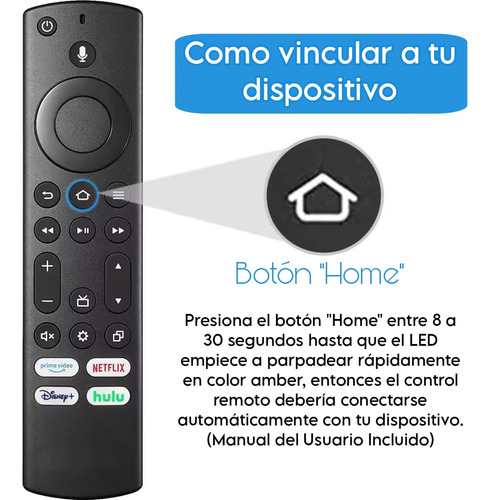 Control Remoto 50u6hf Stick Para Hisense Fire Tv (Usado)