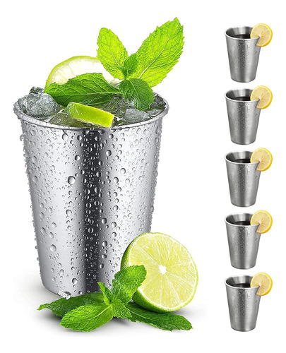 Vasos Acero Inoxidable 500 Ml, 6 Piezas Vasos De Vino Acero