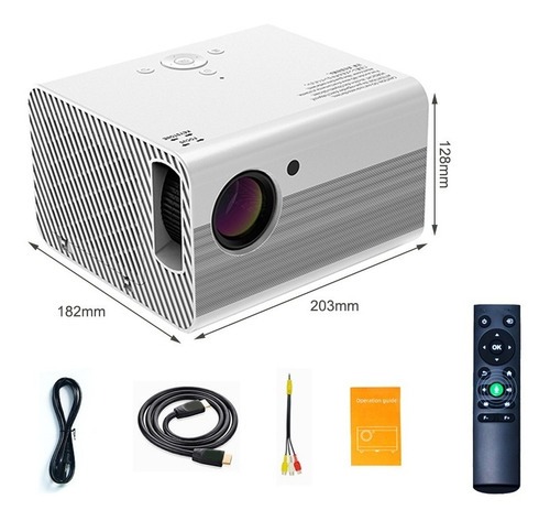 Imagen 5 de 9 de Proyector Android Led Full Hd 1080p 200 Ansi T10