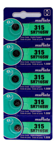 Sr716-m - Pila Murata Oxido De Plata Bl X 5