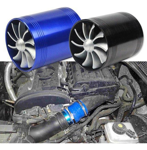 2x Turbonador De Admisión De Aire Turbina Doble Ventilador