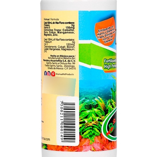 Vita-flora 125 Ml Biomaa Fertilizante Para Plantas Acuáticas