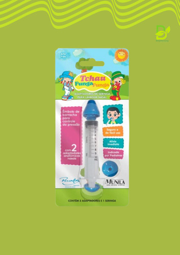 Seringa Terapêutica Para Higiene Nasal Com Controle Patati