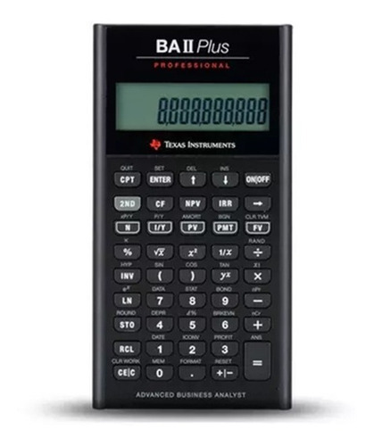 Calculadora Financiera Texas Instruments Ba Ii Plus Profesio Color Negra