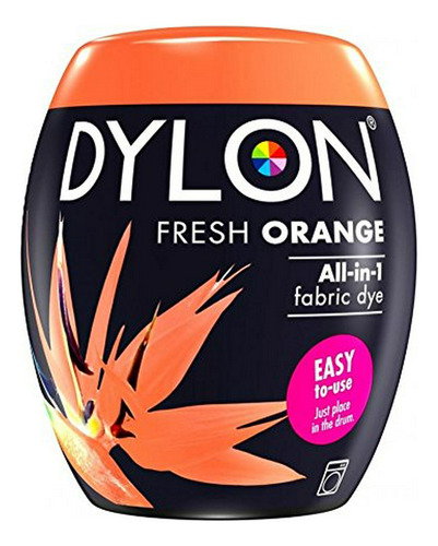 Tinte Para Tela - Dylon Machine Fabric Dye Pod Naranja Fresc