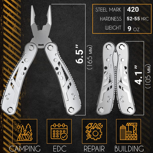 Multiherramienta Con Mini Herramientas Cuchillo Alicates Mej