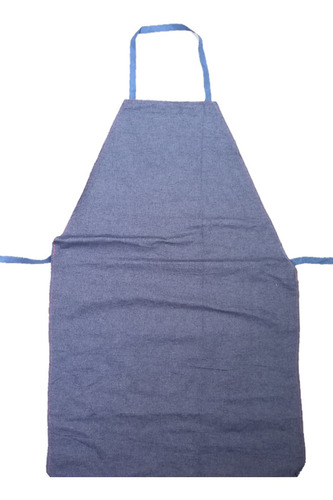 Imagen 1 de 2 de Delantal Jean Azul Grueso Trabajo Industrial Cocinero Oferta