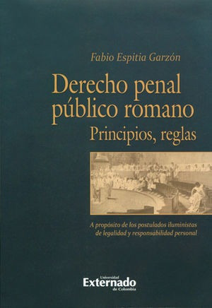 Libro Derecho Penal Público Romano.