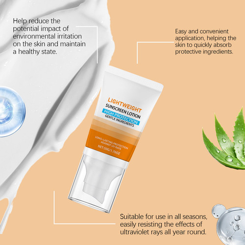 Una Crema De Protección Solar Ligera Con Una Fuerte Protecci