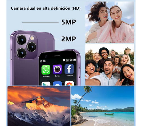 Mini A14 Teléfono Celular Android Libre Desbloqueado 4g 16gb + 2gb Ram Wifi Gps Bluetooth