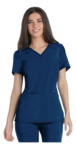 Iflex Scrubs Para Mujer V-neck Top Con Paneles Laterales De 