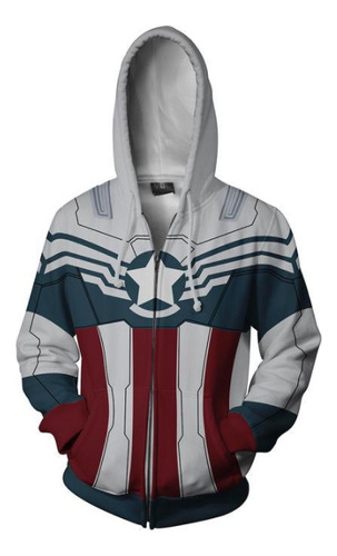 Halloween Cosplay Vengadores 4 Capitán América Sudadera