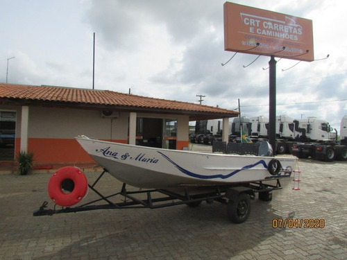 Barco - Motor Yamaha 25hp-carreta Documentada + Acessórios