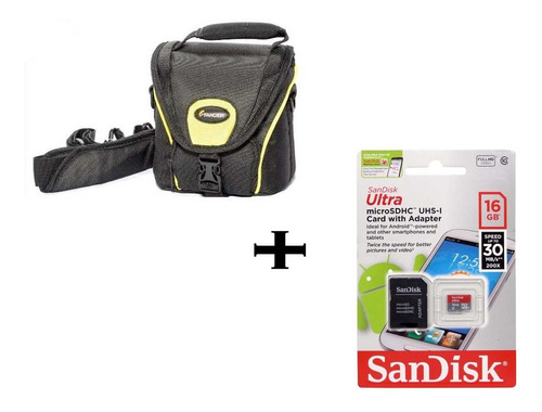 Imagem 1 de 3 de Cartão Sdhc 32gb Ultr Sd Sandisk + Bolsa Case Camera Digital