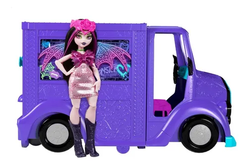 comprar Monster High Fest Draculaura Fangtastic Food Truck C\u002F Muñeca