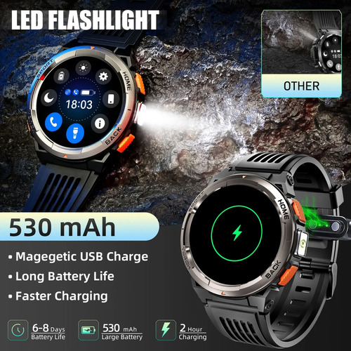Smart Watch Eigiis Ke5 - Malla Silicona + Metálica De Regalo