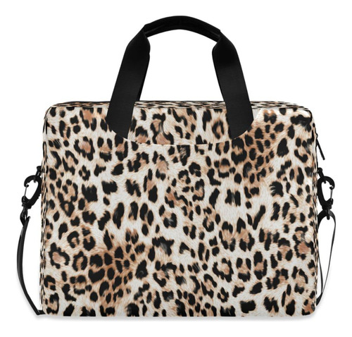 Bolsa Piel Animal Estampado Leopardo Para Mujer Hombr 14 16