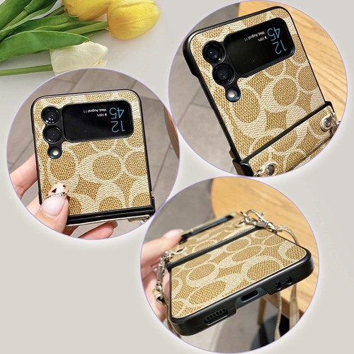 Funda Para Galaxy Z Flip 3 4 5 6 Mujer, Bisagra Y Correa