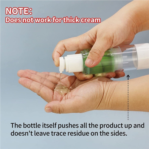 S Botella Bomba Crema Cosmética Envases Rellenables, 10