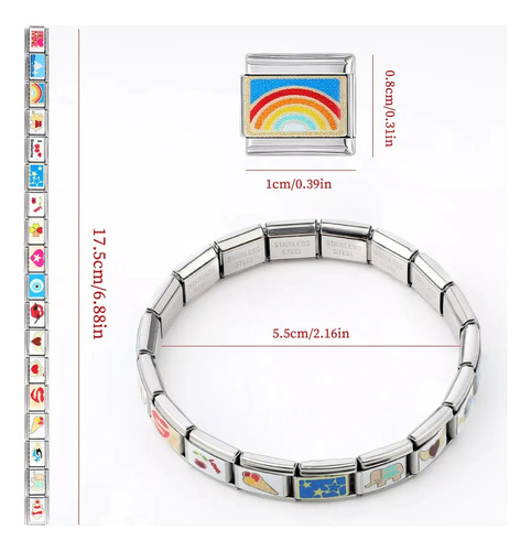Pulsera Genérica Italiana De Acero Inoxidable Bracelet Ycrigns®