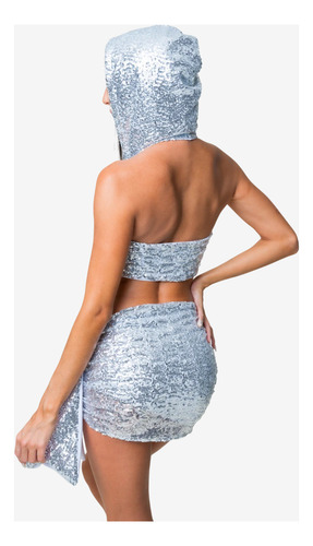 Falda Oasis De Lentejuelas Con Lazo - The Luxe Mujer