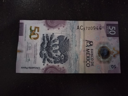 Billete De 5o Ultimo