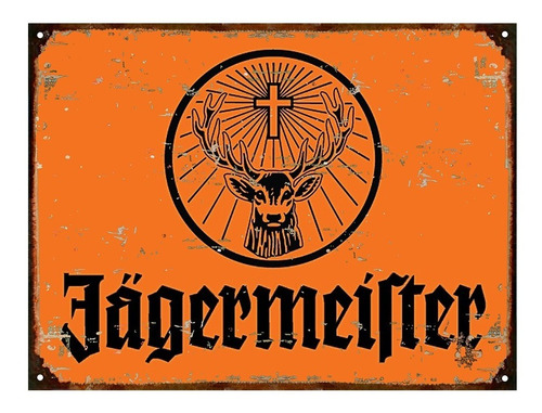Cartel De Chapa Publicidad Jägermeister B026