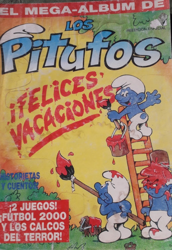 Revista Antigua *mega Álbum De Los Pitufos * Nº 1 Re-edición