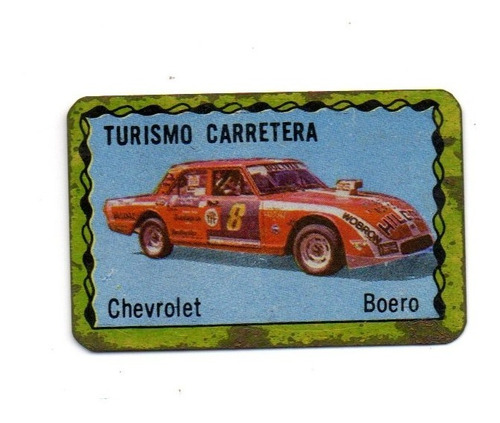 Figurita Super Chapitas Turismo Carretera Chevrolet Boero