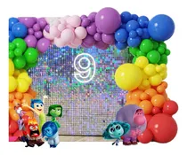 Comprar Ambientación Intensamente Shimmer Wall Cartel Neon Globos
