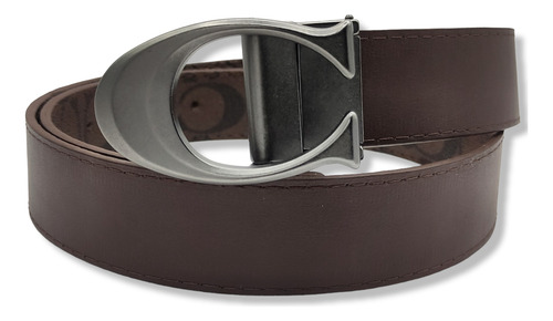 Cinturon Coach Doble Vista Reversible Clasico Unisex Chocolate M 115cm C