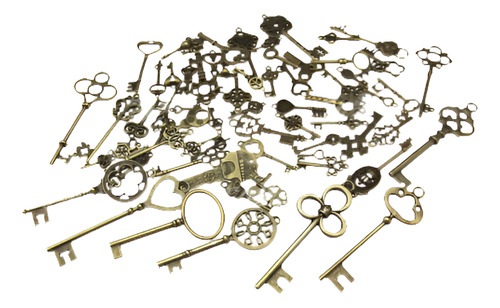 70pcs Old Fashion Keys Antique Vintage Retro Bronce Colgante