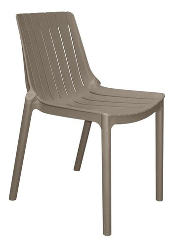 Silla Plastica Gris - *