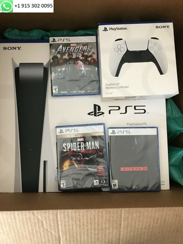 Playstation 5 Disc Console 3 Games/ 2nd Controller Nib