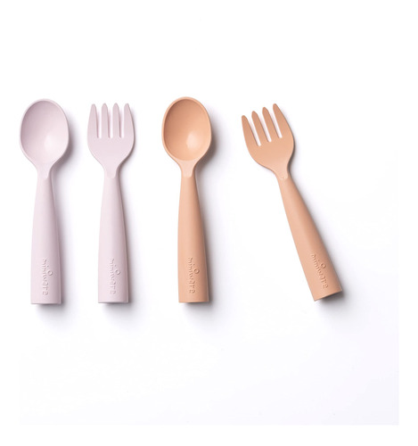 Miniware My First Cutlery - Juego De Cucharas Y Tenedores Re