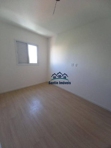 Cobertura Com 2 Quatos, (01 Suíte) 60% Com Telhado , 02 Vagas Cobertas À Venda, 106 M² - Vila Alice - Santo André/sp - Co0615
