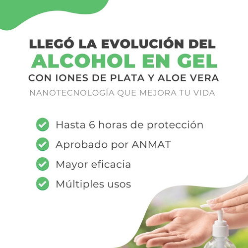 Alcohol En Gel Nano Asepsis Con Aloe Vera 80cc X3