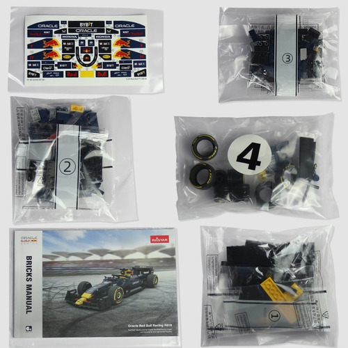 Auto Armable De F1 Redbull Rb19 Coleccionable 1:24 Cantidad De Piezas 333 Versión Del Personaje Checo Perez
