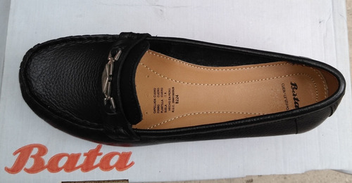 Mocasín De Cuero Para Mujer - Zapatos Bata - Tallas 35 Al 38