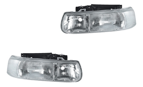 Par De Faros Depo Chevrolet Silverado 99 A 02